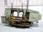 DAITO ST6090 RECTANGULAR 1000MM X 500MM, ROUNDS 700MM DIAMETER, SQUARE 650MM X 650MM DOUBLE COLUMN HORIZONTAL BANDSAW, MOUNTED ON SWIVEL BASE