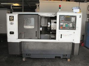 Used HWACHEON, Model HITECH 200C. Cnc lathe, w/ Live Center for Tailstock