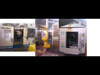 Working island with OKUMA SPACE TURN LB300M Cnc lathe, Fanuc Robot, Brother TC S2A vertical machining centre