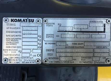 Komatsu FD30T-16R P60722069