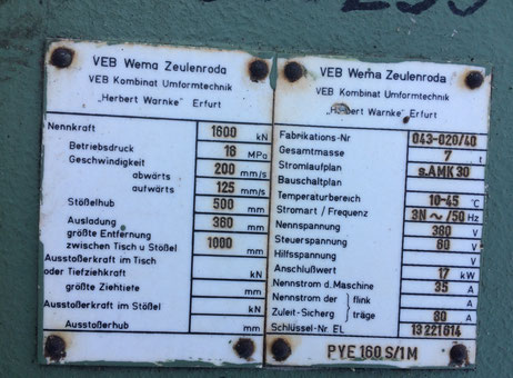 Zeulenroda PYE 160 S/1M P80712035