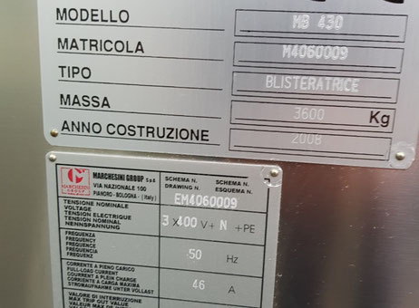 Marchesini MB 430 P81119013