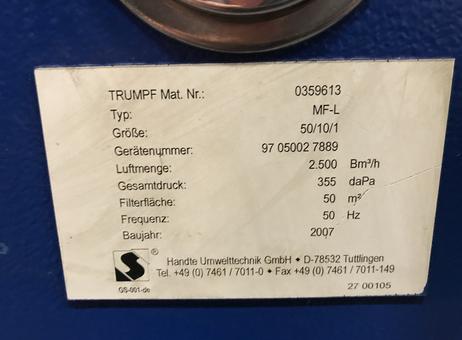 Trumpf TruLaser 5040 5kW P10107047