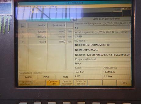 Trumpf L3030 3000 x 1500 mm 4kW P210719018