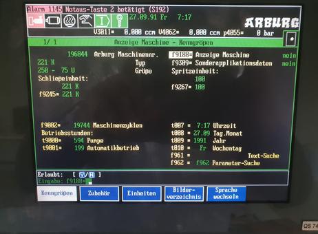Arburg 221 K 250-75 P90115176