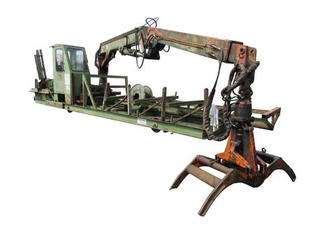 Baljer & Zembrod Trolley Vehicle for handling, sorting, transporting and cutting round wood P240307064