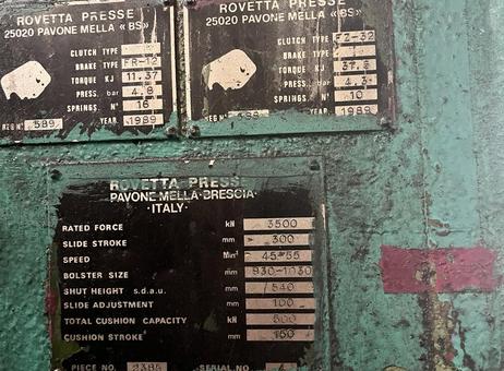 Rovetta 350 Ton P240403687