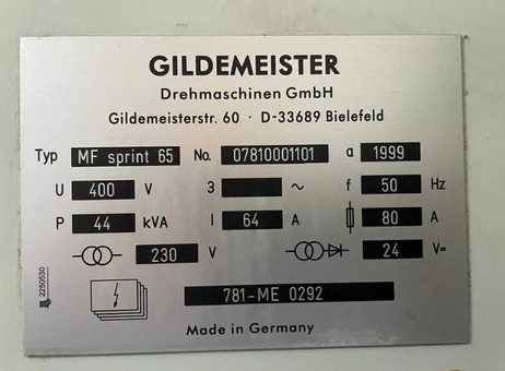 Gildemeister MF Sprint 65 P240531024