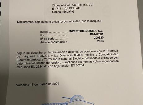 Sicma B01-6/301 P90515081