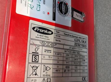 FRONIUS TPS 4000 CMT R P240816242