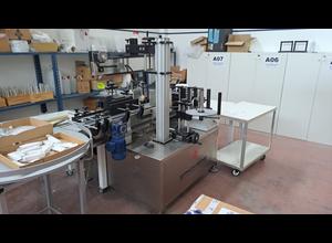 Double head labeling machine with both front and back and rotary application- Epacaging Saturno 2T