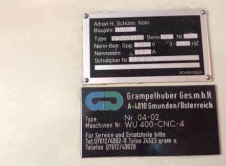Schutte WU 400 CNC P241027142