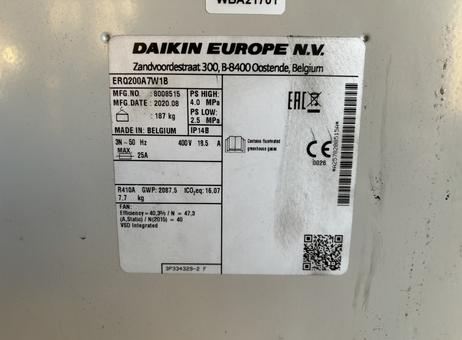 Daikin ERQ200A7W1B P241126394