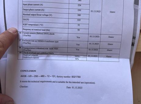 Triol Corporation AK06-UD-250-480-12-131 P250102311