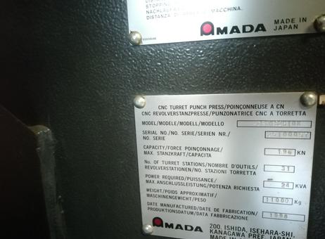 Amada Vipros 2510 King P240325123