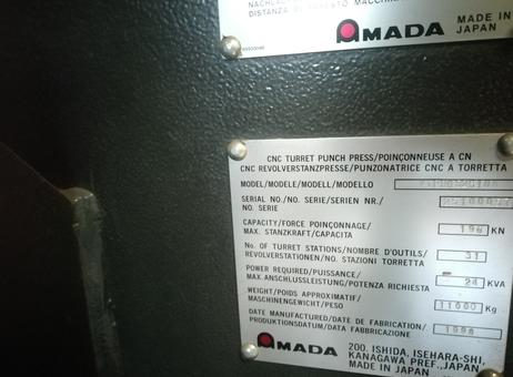 Amada Vipros 2510 King P240325123