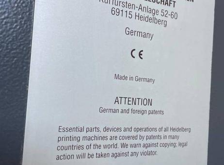 Heidelberg CD 74-4 LX F size P250209078