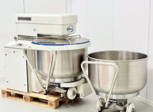 Reconditioned Diosna SP 160 AD spiral mixer with 2 new bowls 160 kg dough