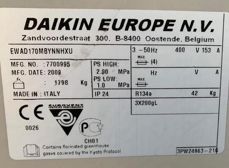 Daikin EWAD170MBYNNHXU P250213228