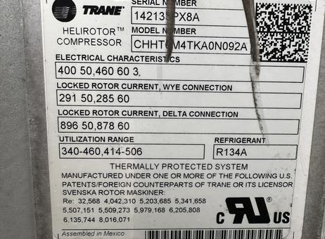 Trane CHHT0M4TKA0N092A P250213248