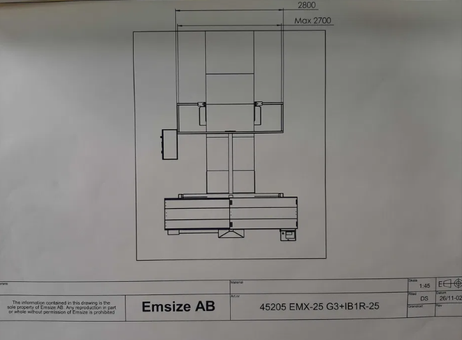 Boxmaker Emsize/Packsize P250305136
