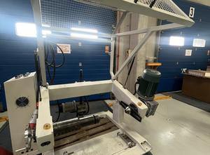 Industrial motorized unwinder with guide arm and control cabinet