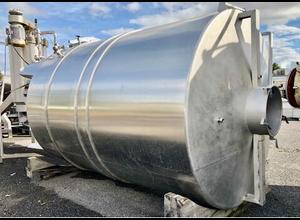 Closed stainless steel tank - Conical bottom on feet - CTM - 11000 L