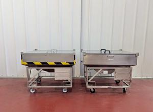 Stainless steel mobile bins