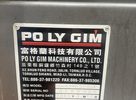 PO LY GIM MACHINERY CO.LTD DIAMOND 32 CSL P250527009