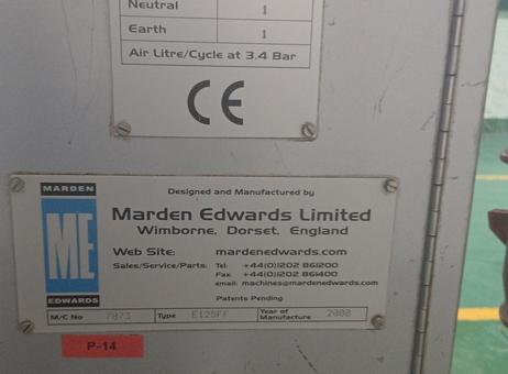 Marden Edwards Limited B100 FF P250717316