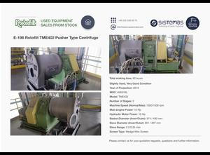 ROTOFILT E- 196 TME 402 PUSHER TYPE CENTRIFUGE
