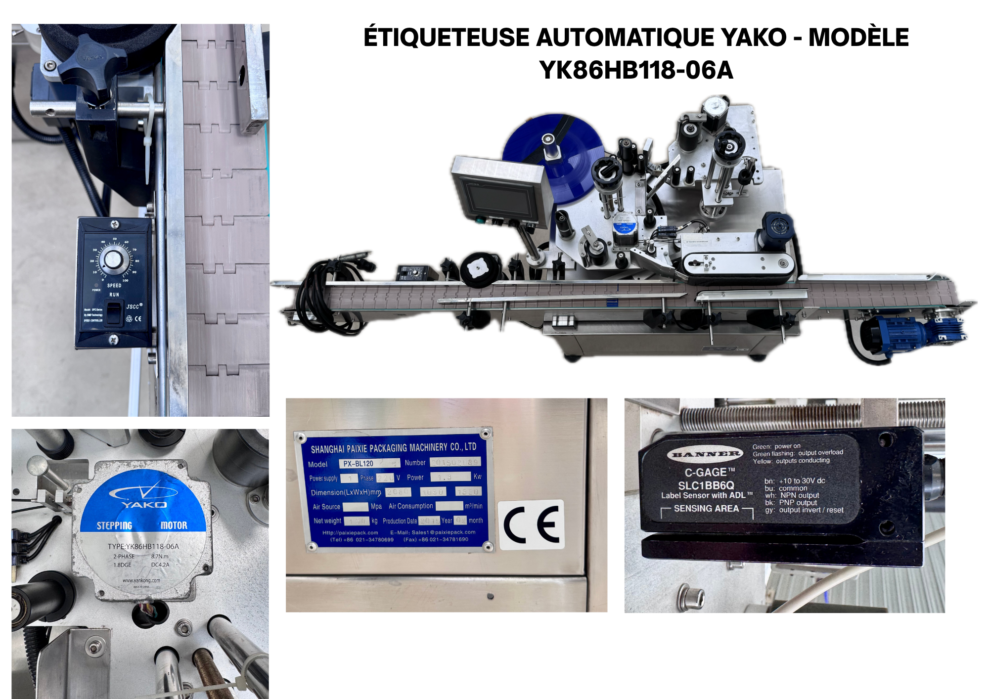 Yako Tools Machine's specifications - YAKO YK86HB118-06A Used machines - Exapro