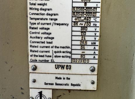 WMW UPW 63 P250923041