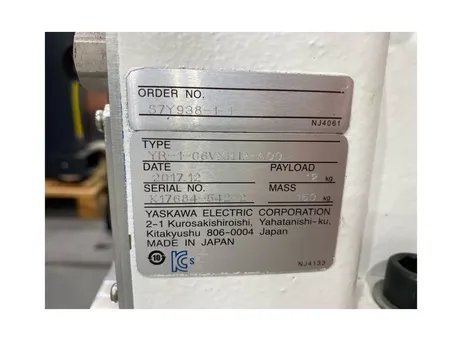 MOTOMAN YASKAWA YR-1-06VXH12-A00 P251001278