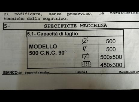 BIANCO 500 CNC 90° P251009039