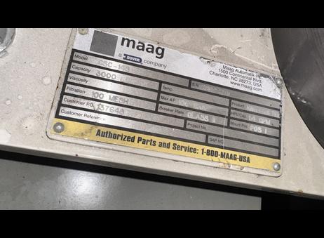 MAAG (Maag Pump Systems / Maag Automatik). CSC-149 (CSC series — double-piston continuous screen changer) P251015142