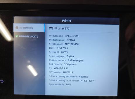 HP Latex 570 P251025009