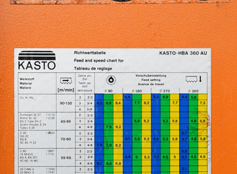 KASTO HBA 360 AU P251113234