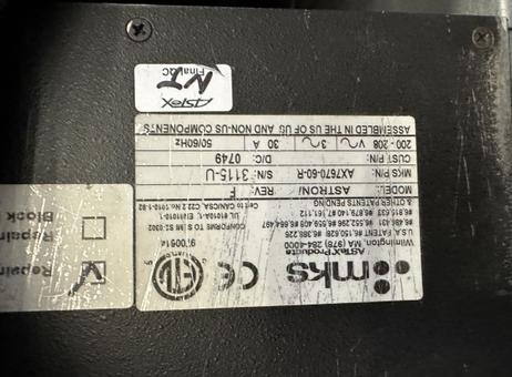 MKS AX767060R P251201158
