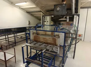 Electric tunnel furnace for metallization Pyrolysis