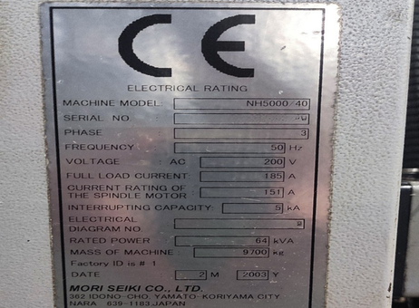 MORI SEIKI NH-5000 40 P251217365