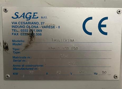 SAGE Rpm60 Mod 250 P260203080