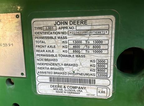 John Deere 6210R P260302121