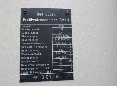PROFIROLL BAD DUEBEN PR 10 CNC AC P260305648