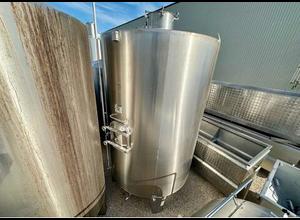 RURALINOX 120 HL vertical cylindrical stainless steel tank on stand - 3 units