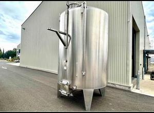 STAI-Closed stainless steel tank - Temperature-controlled - Vertical cylindrical on feet -140 HL- 4 units
