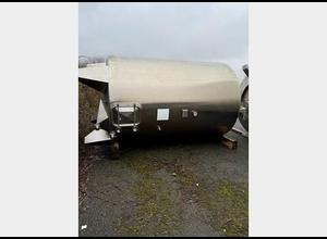 304 stainless steel tank - Enclosed - Conical bottom on feet -125 HL- 3 units