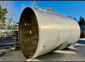 ARSILAC-304 stainless steel tank - Closed - Self-draining - On sloping bottom skirt -200 HL- 3 units