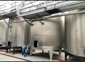 PROGRESSO - Stainless steel tank - Temperature controlled - Conical bottom on legs - 207 HL - 3 units