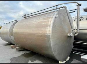 Stainless steel tank - Flat bottom on legs -258 HL-2 units